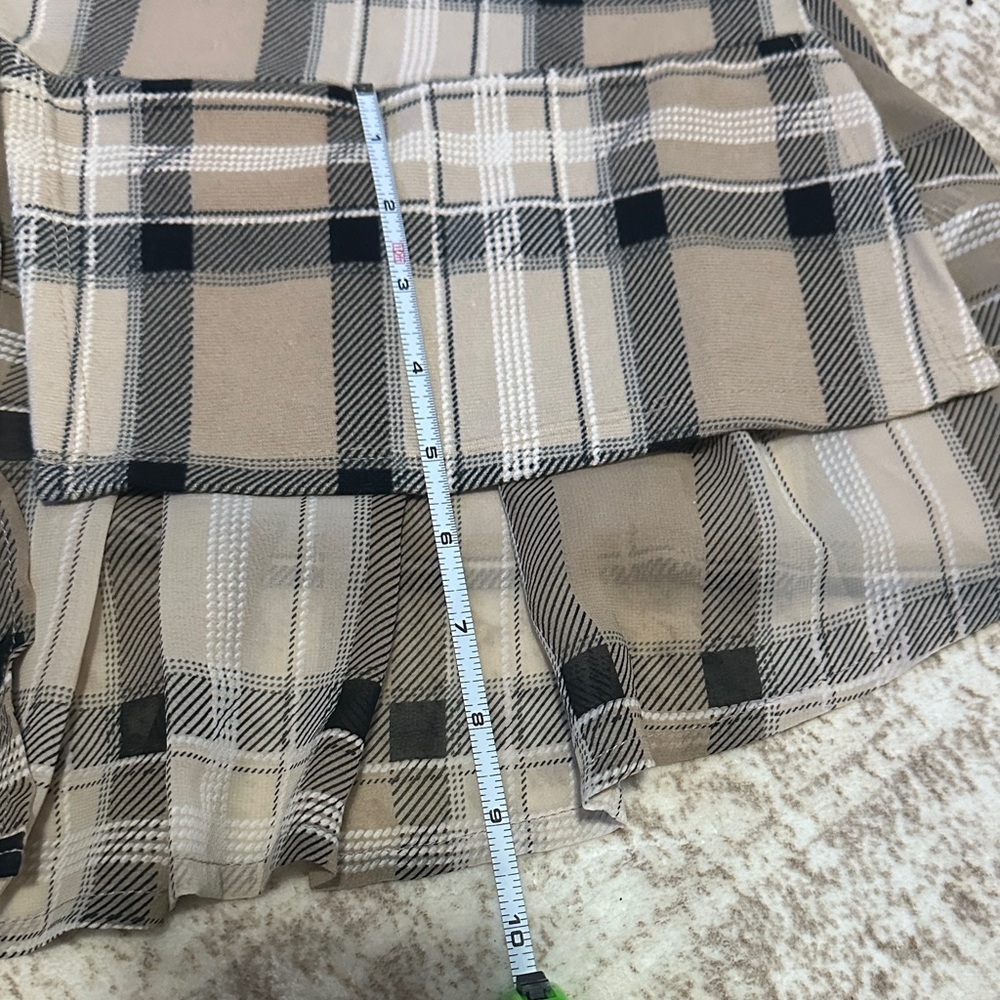 Plaid Long Sleeve Blouse - Picture 10 of 11